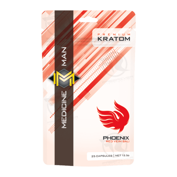 Medicine Man Phoenix Red Veined Bali Kratom (25ct)